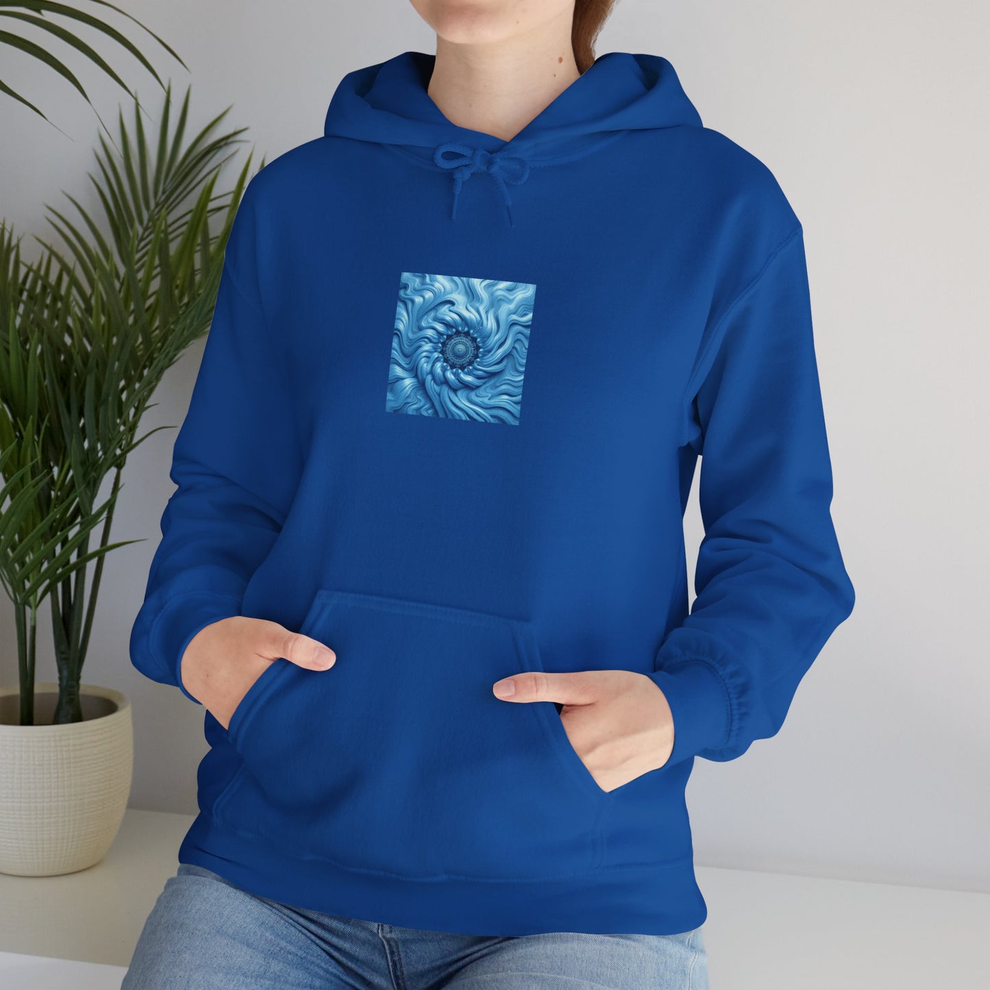 Ocean Swirl Hoodie - Cozy Unisex Sweatshirt for Artsy Souls, Perfect for Gift-Giving, Relaxation, and Casual Wear