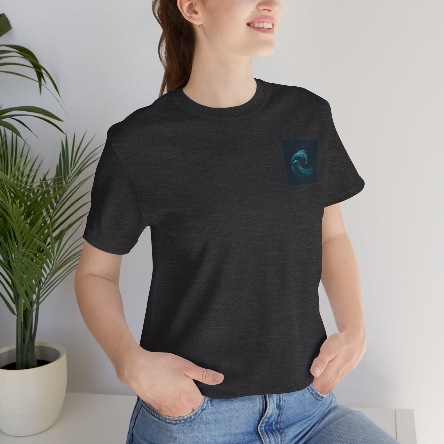 Ocean Wave Art Tee, Artistic Beachwear, Unisex Graphic Shirt, Summer Vibes Apparel, Unique Gift for Ocean Lovers