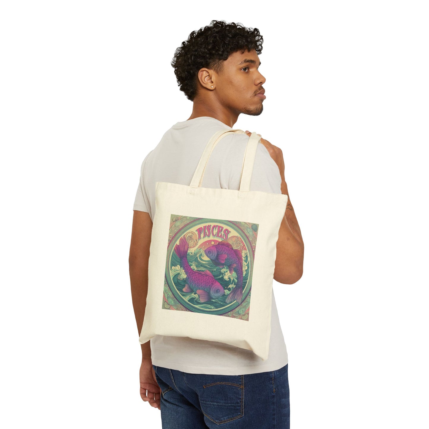 Whimsical Monster Tote Bag, Eco-Friendly Shopping Bag, Fun Gift, Beach Carry-All, Boho Style Canvas Tote