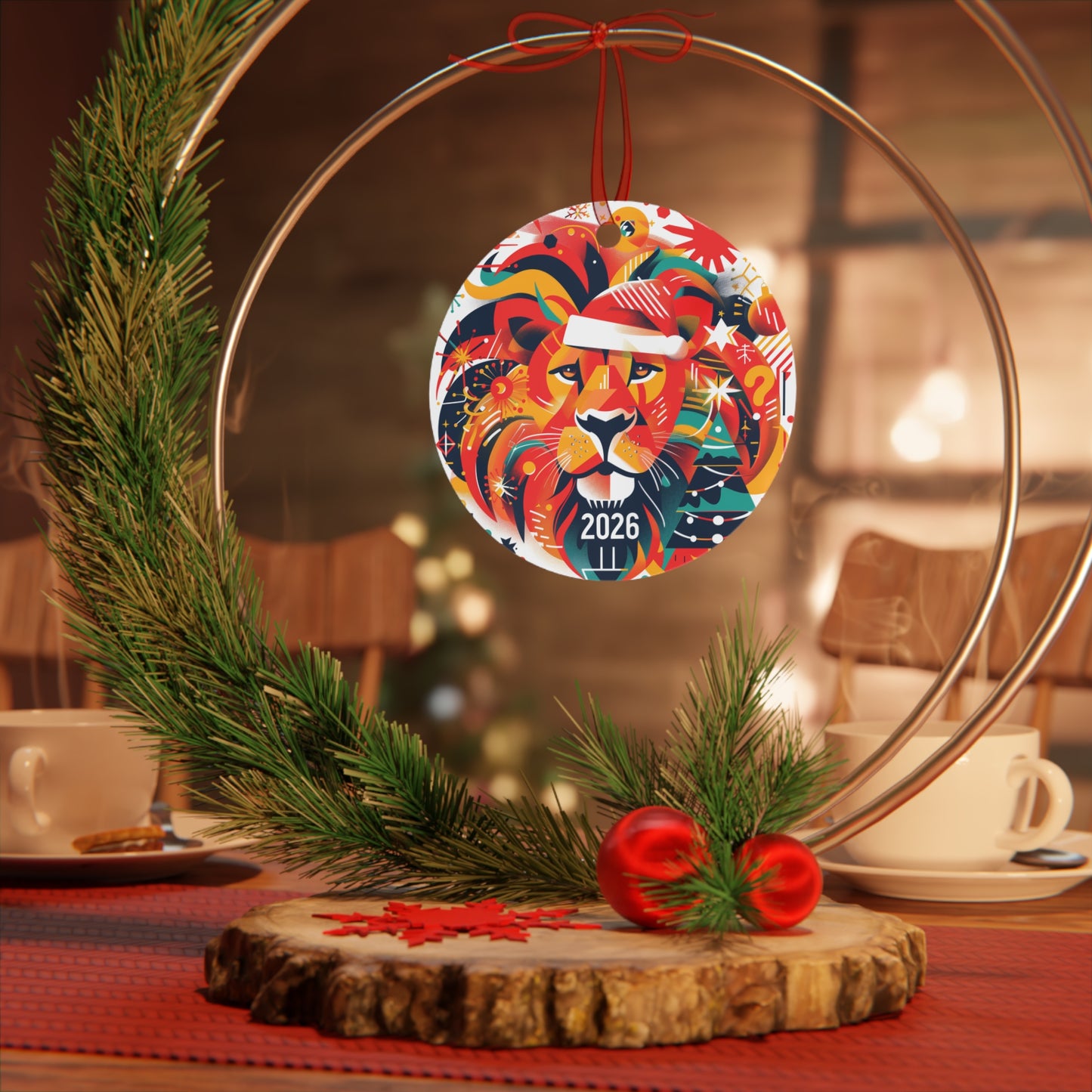 Metal Ornaments - Leo Zodiac Sign, Constellation Astrology Home Decor, Celestial Gift Idea, Astrological Ornament, Star Sign Decoration