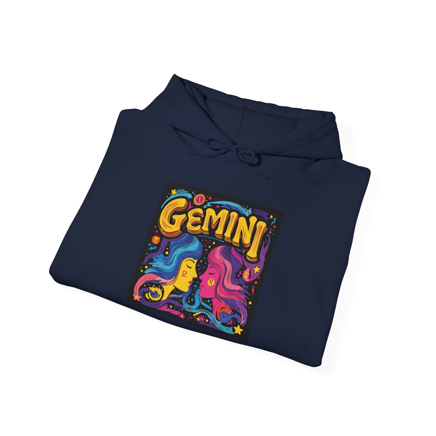 Gemini Zodiac Hoodie, Unisex Astrology Sweatshirt, Star Sign Gifts, Colorful Astrology Pullover, Birthday Gift for Geminis, Celestial Style