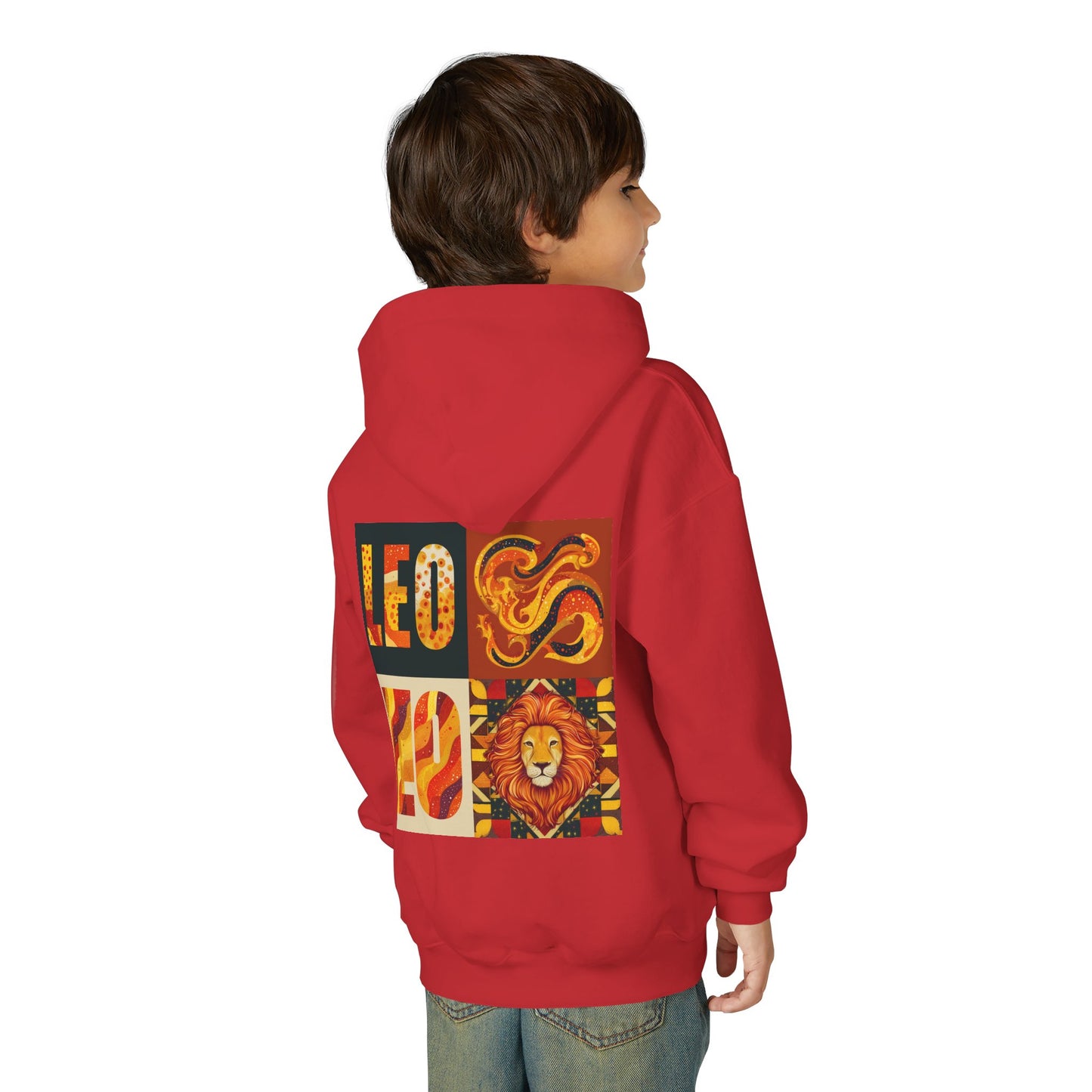 Leo Zodiac Hoodie, Astrology Sweatshirt, Custom Zodiac Gift, Leo Birthday Apparel, Youth Astrology Hoodie