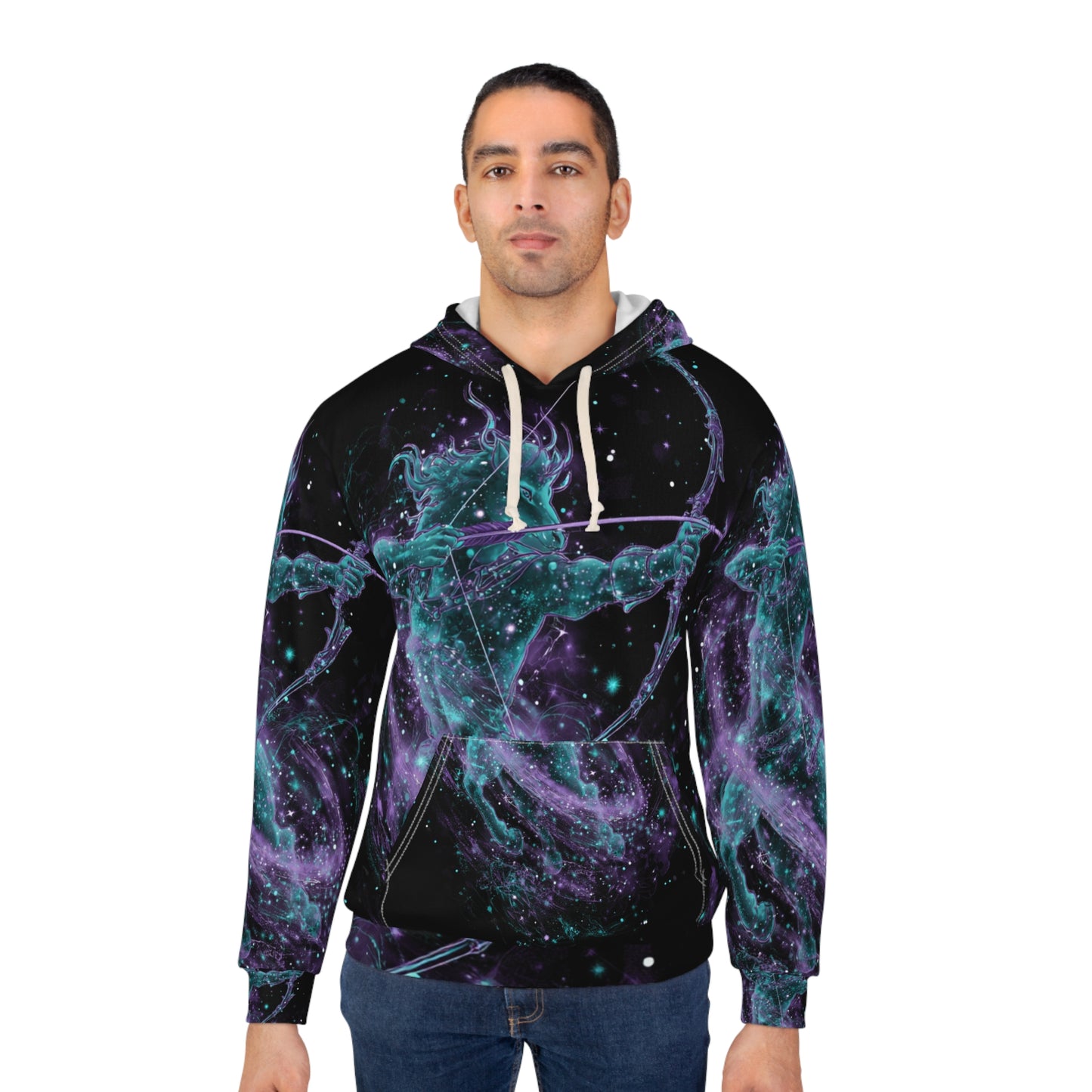Sagittarius Fire Element Cosmic Archer Hoodie - Zodiac Explorer Pullover, Astrology Gift, Celestial Adventure Design