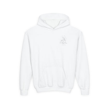 Aquarius Youth Hooded Sweatshirt, Zodiac Sweatshirt, Astrology Gift, Personalized Hoodie, Gift for Teens, Astrology Apparel