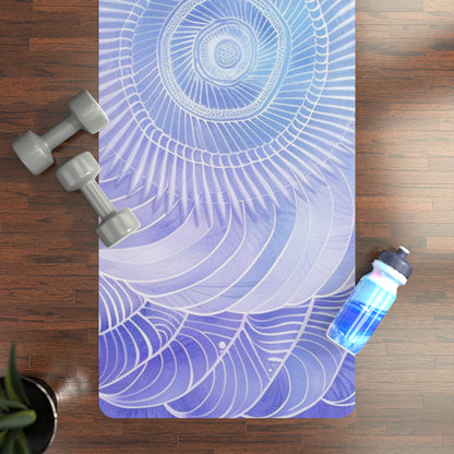 Libra Air Element Serene Mandala Yoga Mat - Zodiac Harmony Balance Mat, Astrology Meditation Gift, Celestial Justice Design