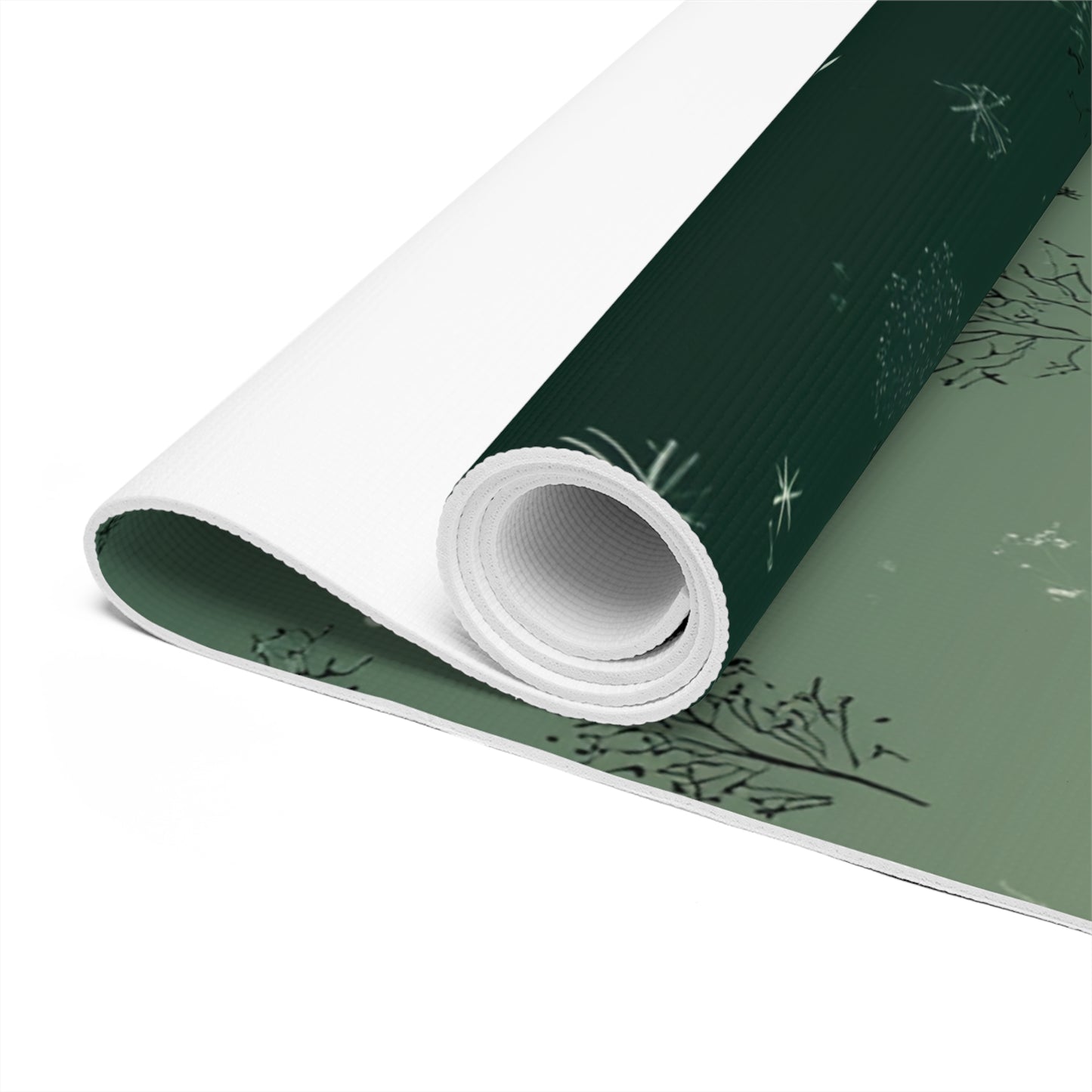 Enchanted Forest Foam Yoga Mat | Mat for Home & Studio Practice, Gift for Yoga Lovers, Meditation, Workout, Wellness