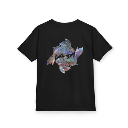 Water Element Pisces Kids Tee | ♓ Dream Flow | Psychedelic Youth Shirt