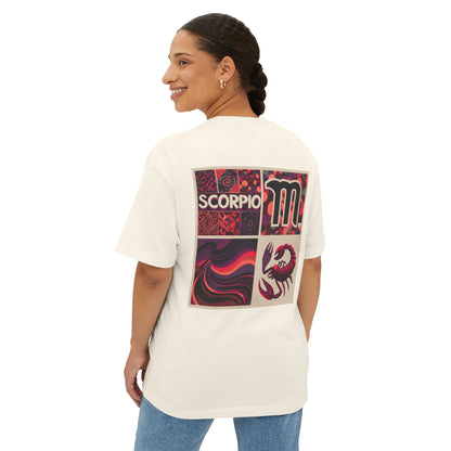 Scorpio Zodiac Boxy Tee, Unisex Graphic Tee, Astrology Shirt, Horoscope T-Shirt, Gift for Scorpio, Astrology Lover Tee