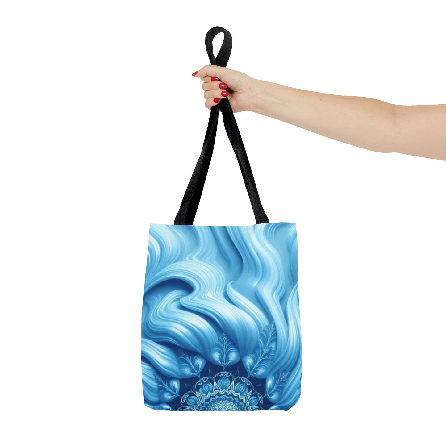 Water Element Serene Ocean Waves Tote Bag - Elemental Flow Eco-Friendly Bag, Aquatic Energy Gift, Celestial Ocean Design