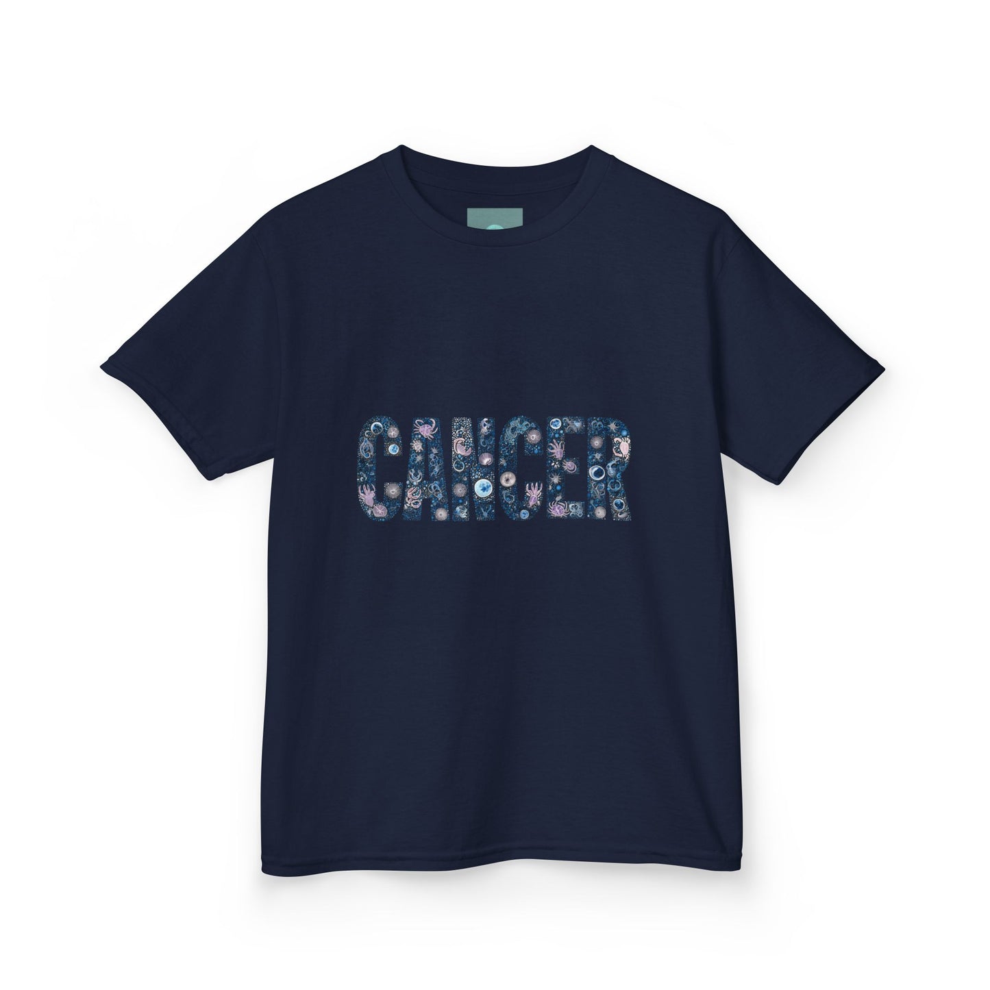 Cancer Awareness Kids Tee, Colorful Kids T-Shirt, Zodiac Birthday Gift, Summer Kids Clothing, Astrology Gift