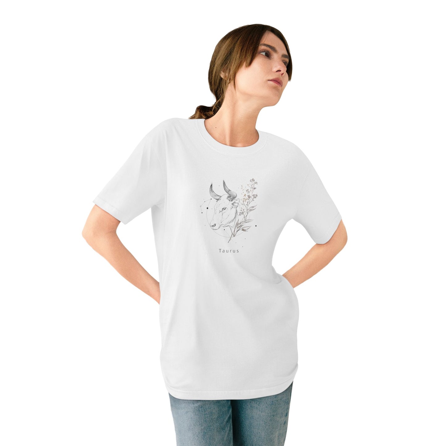 Botanical Cow T-Shirt, Eco-Friendly Tee, Animal Lover Gift, Nature Inspired Apparel, Sustainable Fashion