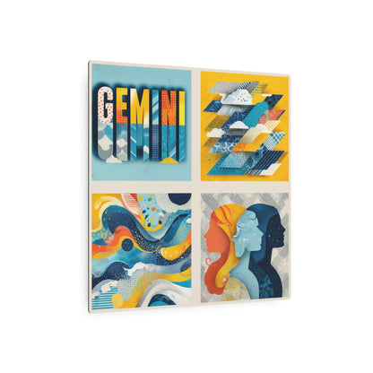 Gemini Metal Wall Art Sign, Zodiac Decor, Astrology Home Decor, Unique Gift for Gemini, Personalized Astrological Sign