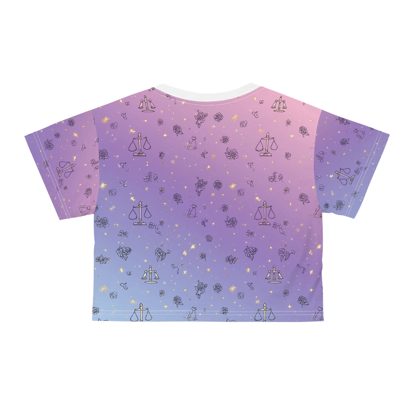 Astrological Crop Tee, Zodiac Crop Top, Astrology Shirt, Celestial Graphic Tee, Horoscope Apparel, Gifts for Astrology Lovers