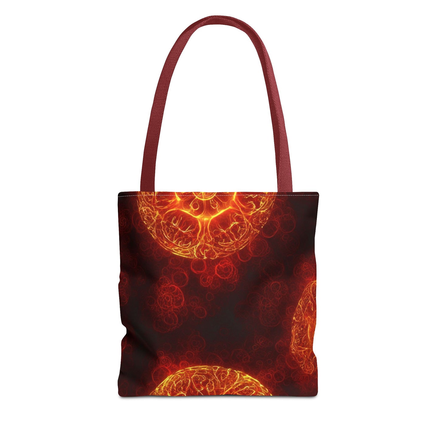 Fiery Abstract Tote Bag, Bohemian Style Bag, Unique Art Tote, Summer Beach Bag, Gift for Her