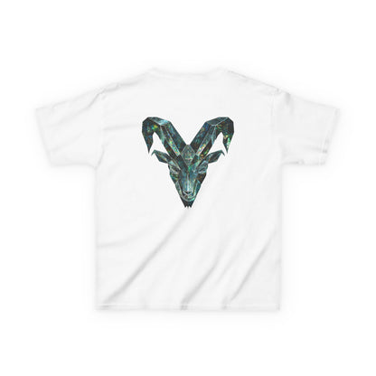 Earth Element Capricorn Kids Tee | ♑ Mountain Ram | Psychedelic Youth Shirt