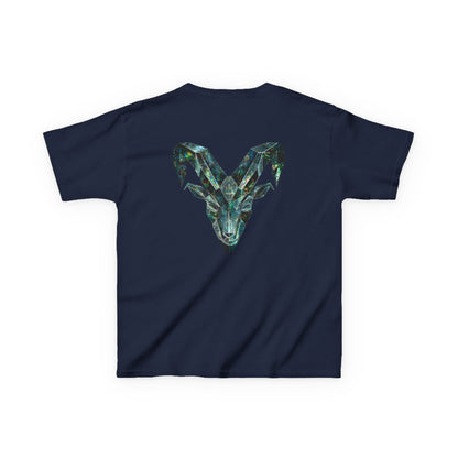 Earth Element Capricorn Kids Tee | ♑ Mountain Ram | Psychedelic Youth Shirt