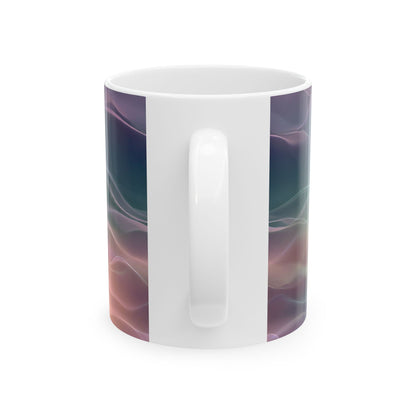 Earth Element Ceramic Mug | Taurus Virgo Capricorn | Psychedelic Wave Design