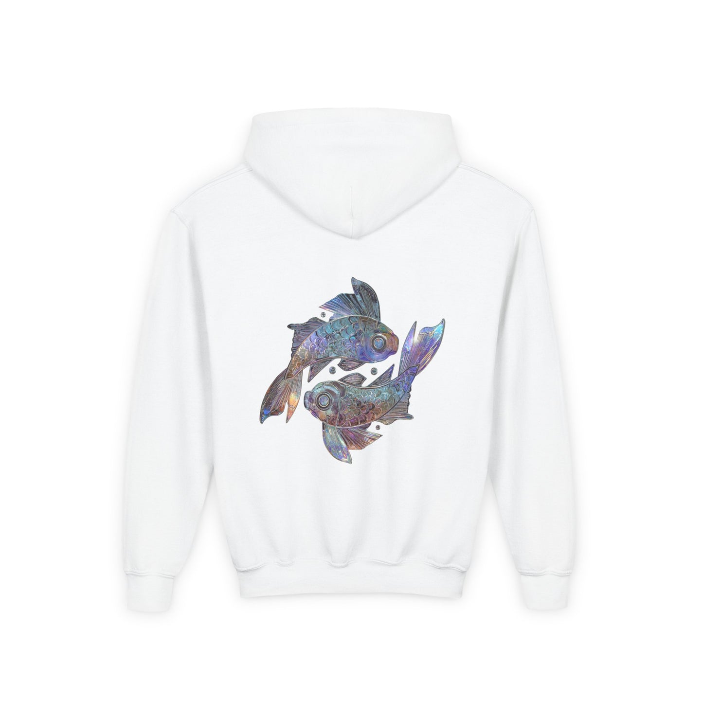 Water Element Pisces Hooded Sweatshirt | ♓ Mystical Fish | Psychedelic Zodiac Hoodie