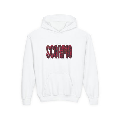 Scorpio Zodiac Hooded Sweatshirt for Teens | Astrology Gift, Horoscope Apparel, Birthday Present, Zodiac Lover, Cozy Outfit