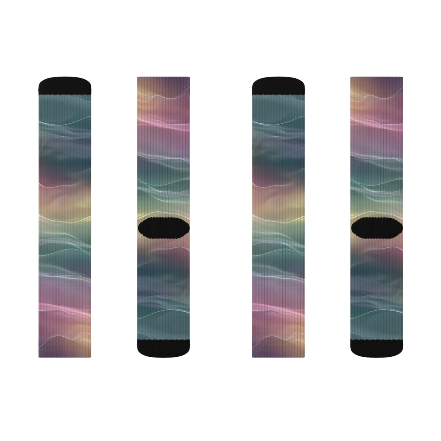 Earth Element Psychedelic Socks | Taurus Virgo Capricorn | Colorful Abstract Design