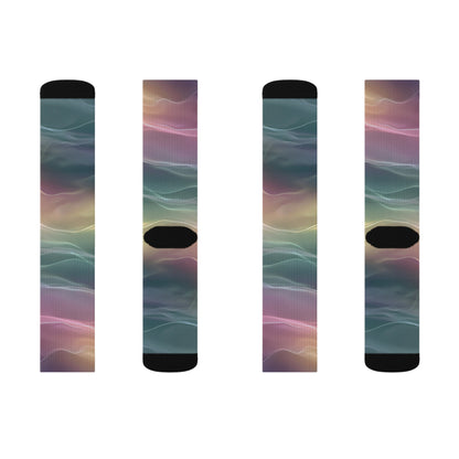 Earth Element Psychedelic Socks | Taurus Virgo Capricorn | Colorful Abstract Design