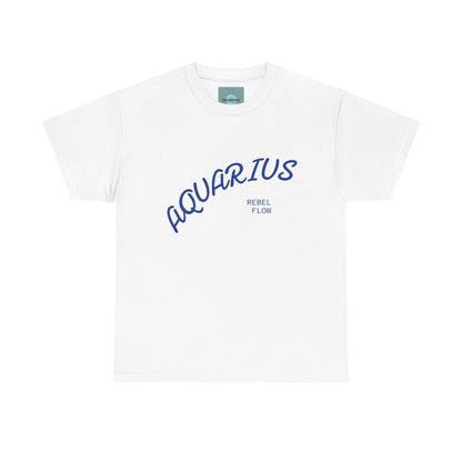 Air Element Aquarius Unisex Tee | ♒ Rebel Flow | Psychedelic Zodiac Shirt