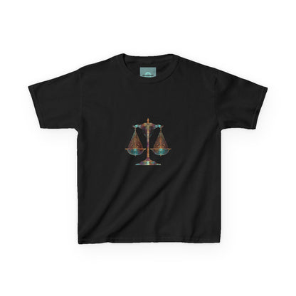 Kids Justice Scale Tee - Fun Graphic T-Shirt for Little Lawyers, Legal Theme Gift, Birthday, Back to School, Everyday Wear