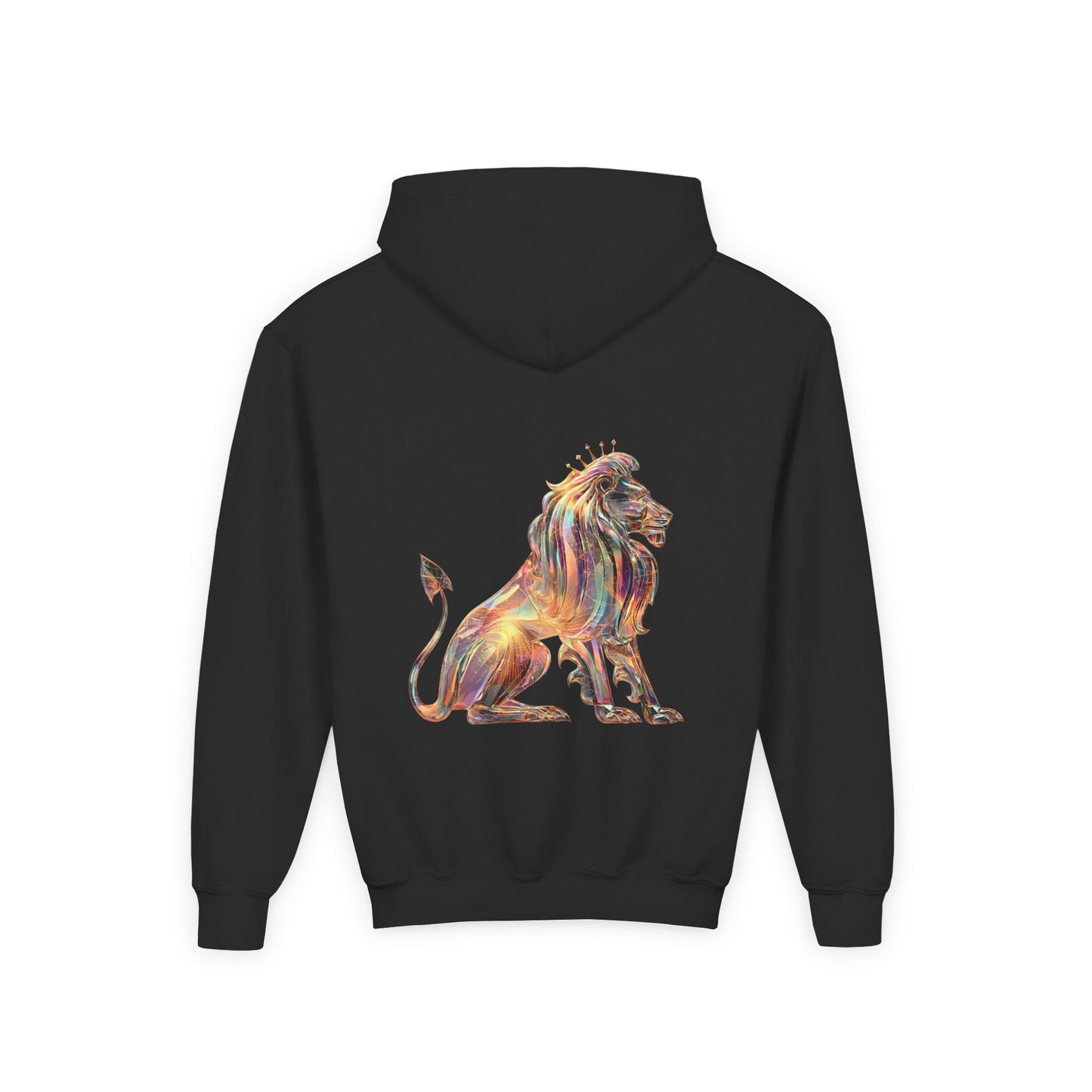 Fire Element Leo Youth Hoodie | ♌ Brave Heart | Psychedelic Zodiac Sweatshirt
