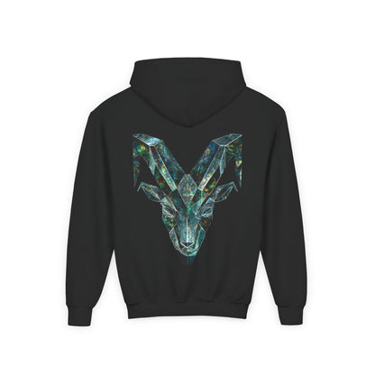 Earth Element Capricorn Hooded Sweatshirt | ♑ Mountain Ram | Psychedelic Zodiac Hoodie