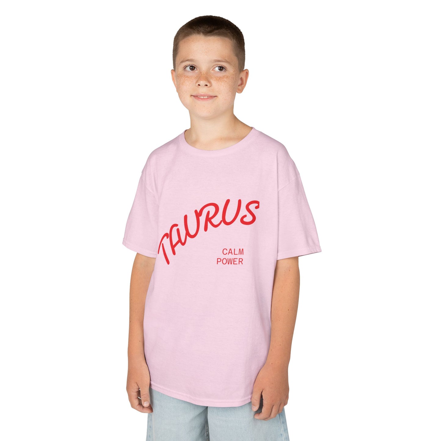 Taurus Kids Tee - Calm Power Graphic, Astrology Shirt, Zodiac Sign Gift, Birthday Apparel, Trendy Kids Wear
