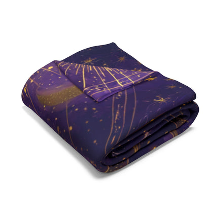 Astrology-Inspired Fleece Blanket, Cozy Throw for Stargazers, Celestial Decor, Gift for Astrology Lovers, Perfect for Home Decor