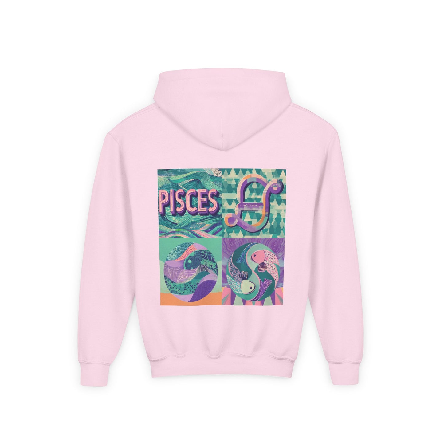 Pisces Youth Hoodie, Trendy Zodiac Sweatshirt for Teens, Astrological Gift, Astrology Lover Apparel, Perfect for Birthdays and Celebrations
