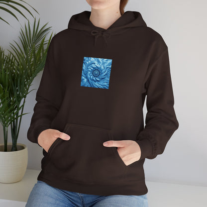 Ocean Swirl Hoodie - Cozy Unisex Sweatshirt for Artsy Souls, Perfect for Gift-Giving, Relaxation, and Casual Wear