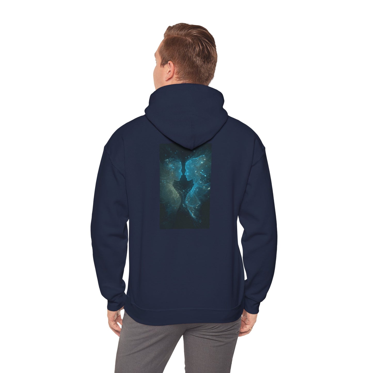 Gemini Air Element Cosmic Vibes Hoodie - Zodiac Communicator Pullover, Astrology Gift, Celestial Duality Design