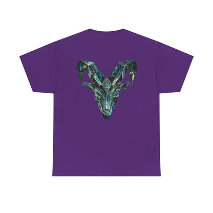 Earth Element Capricorn Unisex Tee | ♑ Mountain Ram | Psychedelic Zodiac Shirt