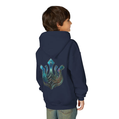 Air Element Aquarius Youth Hoodie | ♒ Rebel Flow | Psychedelic Zodiac Sweatshirt