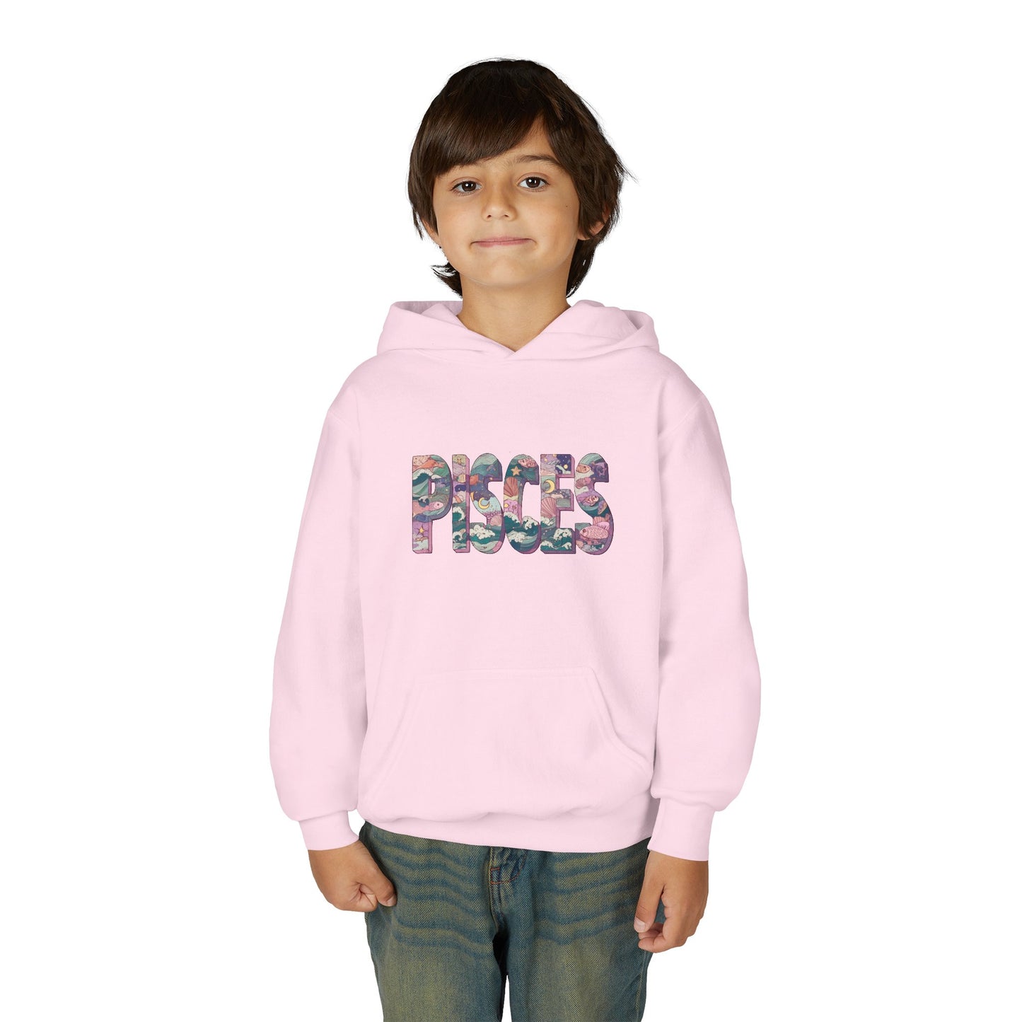Pisces Youth Hoodie, Trendy Zodiac Sweatshirt for Teens, Astrological Gift, Astrology Lover Apparel, Perfect for Birthdays and Celebrations