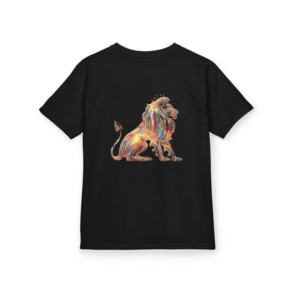 Fire Element Leo Kids Tee | ♌ Brave Heart | Psychedelic Youth Shirt