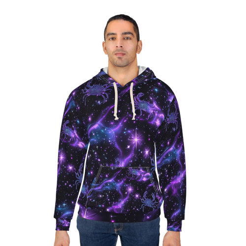 Water Element Cancer Hoodie | ♋ Cosmic Crab | Psychedelic Galaxy Pullover