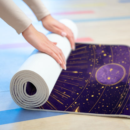 Celestial Yoga Mat – Cosmic Vibes, Astrology Gift, Meditation Accessory, Fitness Essential, Home Decor