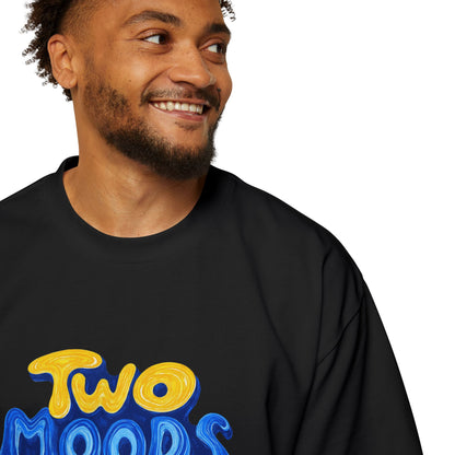 Two Moods Daily Graphic Tee — Funny Oversized Men's T-Shirt