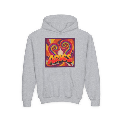 Aries Zodiac Hoodie, Youth Astrology Sweatshirt, Celestial Gift, Horoscope Apparel, Astrology Clothing, Birthday Gift for Aries