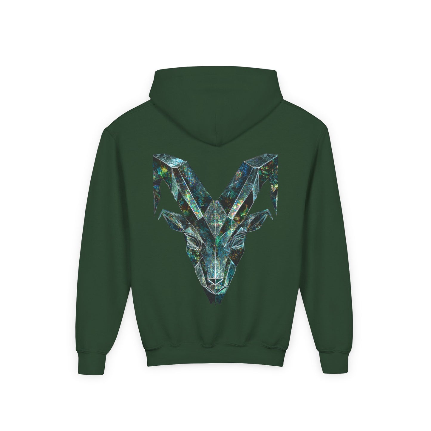 Earth Element Capricorn Hooded Sweatshirt | ♑ Mountain Ram | Psychedelic Zodiac Hoodie