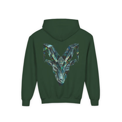 Earth Element Capricorn Hooded Sweatshirt | ♑ Mountain Ram | Psychedelic Zodiac Hoodie