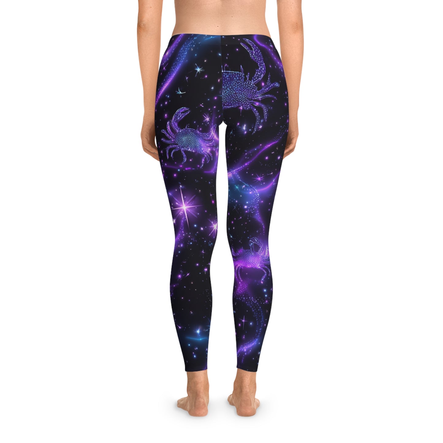 Water Element Cancer Leggings | ♋ Cosmic Crab | Psychedelic Yoga Pants