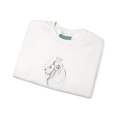 Majestic Lion Crewneck Sweatshirt | Casual Streetwear, Animal Lover Gift, Cozy Fall Style, Unisex Apparel, Inspirational Fashion