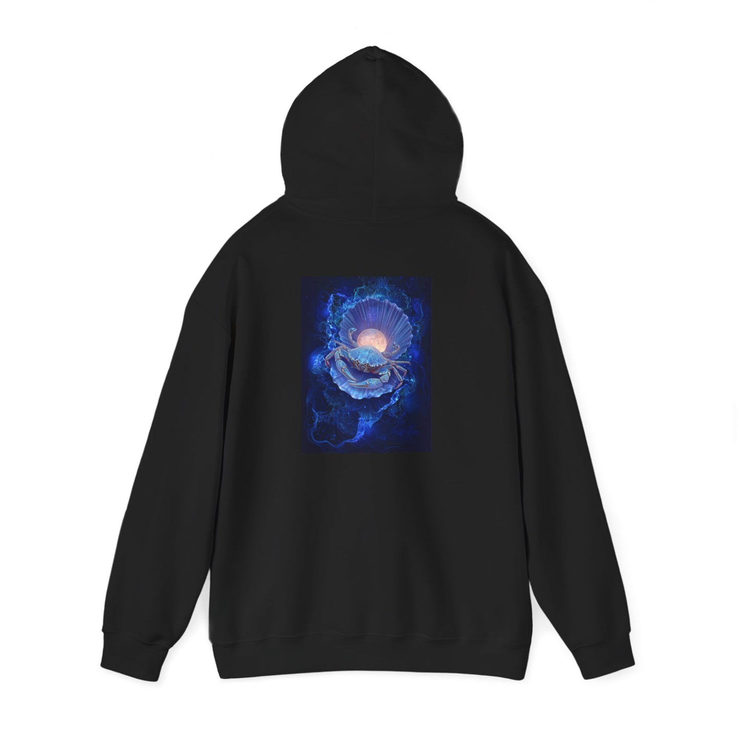 Cancer Water Element Cosmic Blossom Hoodie - Zodiac Nurturer Pullover, Astrology Gift, Celestial Flower Design