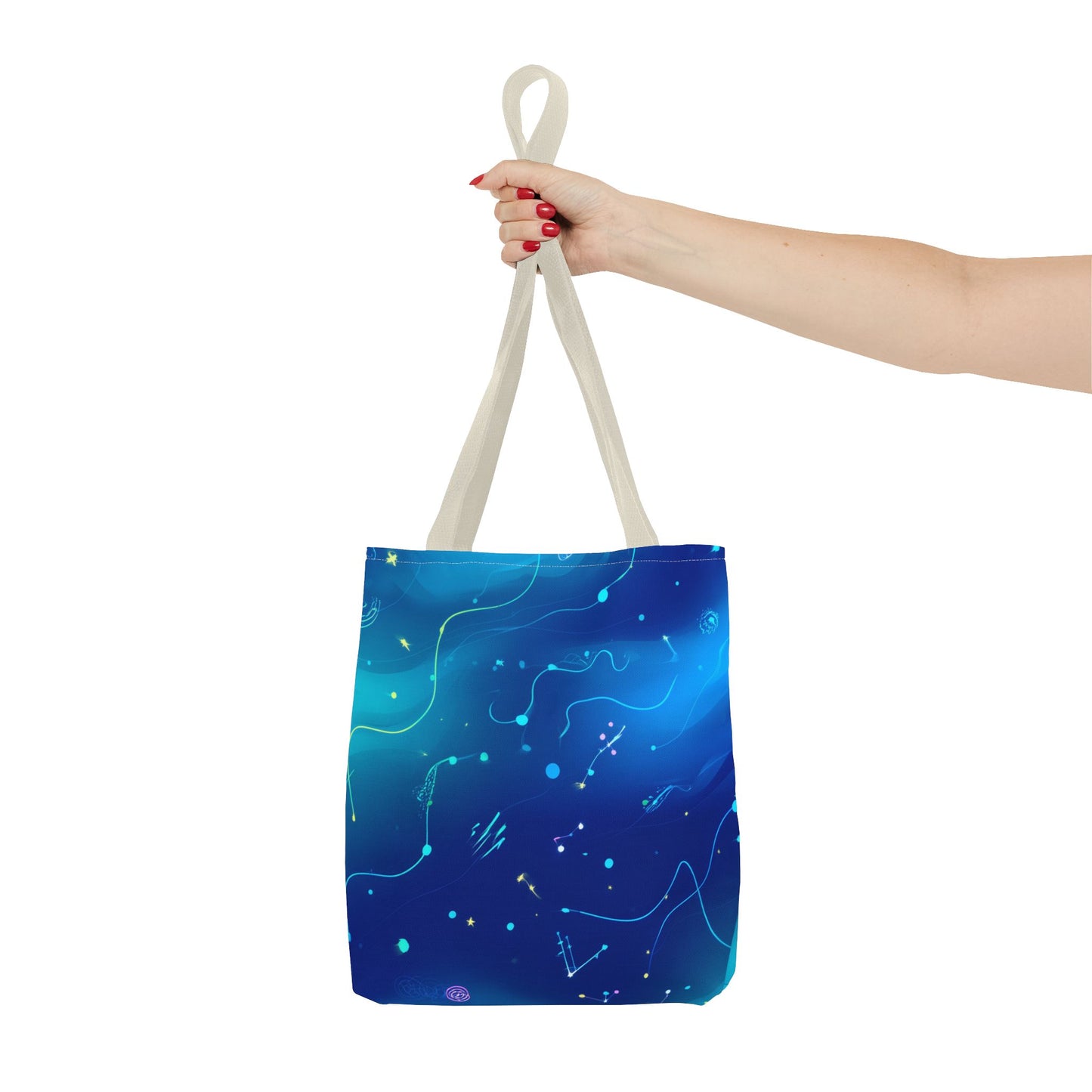 Celestial Tote Bag, Cosmic Tote, Universe Shopper, Astral Bag, Galaxy Gift, Starry Accessory