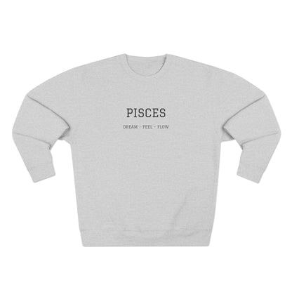 Pisces Crewneck Sweatshirt — Dream Feel Flow Zodiac Pullover
