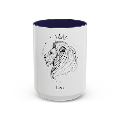 Leo Zodiac Coffee Mug - Astrology Lover Gift, Birthday Mug, Custom Star Sign, Horoscope Cup, Celestial Decor